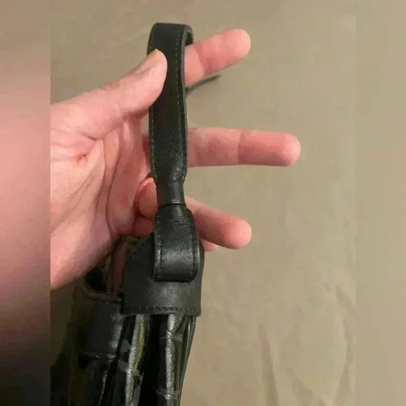 Etienne Aigner Leather Shoulder Bag - Black - One Size - Picture 12 of 17